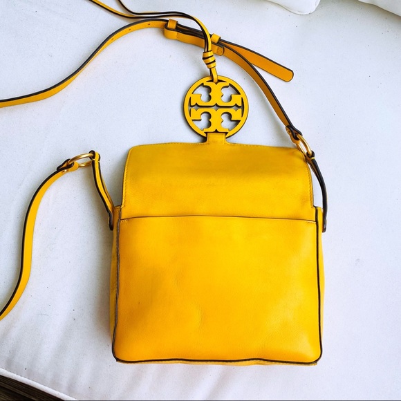 Tory Burch Deep Daffodil Miller Crossbody EUC - Picture 10 of 16